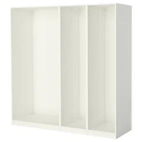 IKEA PAX ПАКС, 3 каркаси гардероба, білий, 200x58x201 см 198.953.39 фото