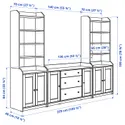 IKEA HAUGA ХАУГА, комбинация д / хранения, белый, 279x46x199 см 393.879.01 фото thumb №7