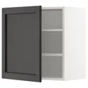IKEA METOD МЕТОД, навесной шкаф с полками, белый / Лерхиттан с черными пятнами, 60x60 см 194.640.28 фото thumb №1