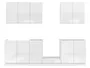 BRW Кухонный гарнитур Sole 260 см белый глянец, альпийский белый/глянцевый белый FH_FL/260-BAL/BIP фото