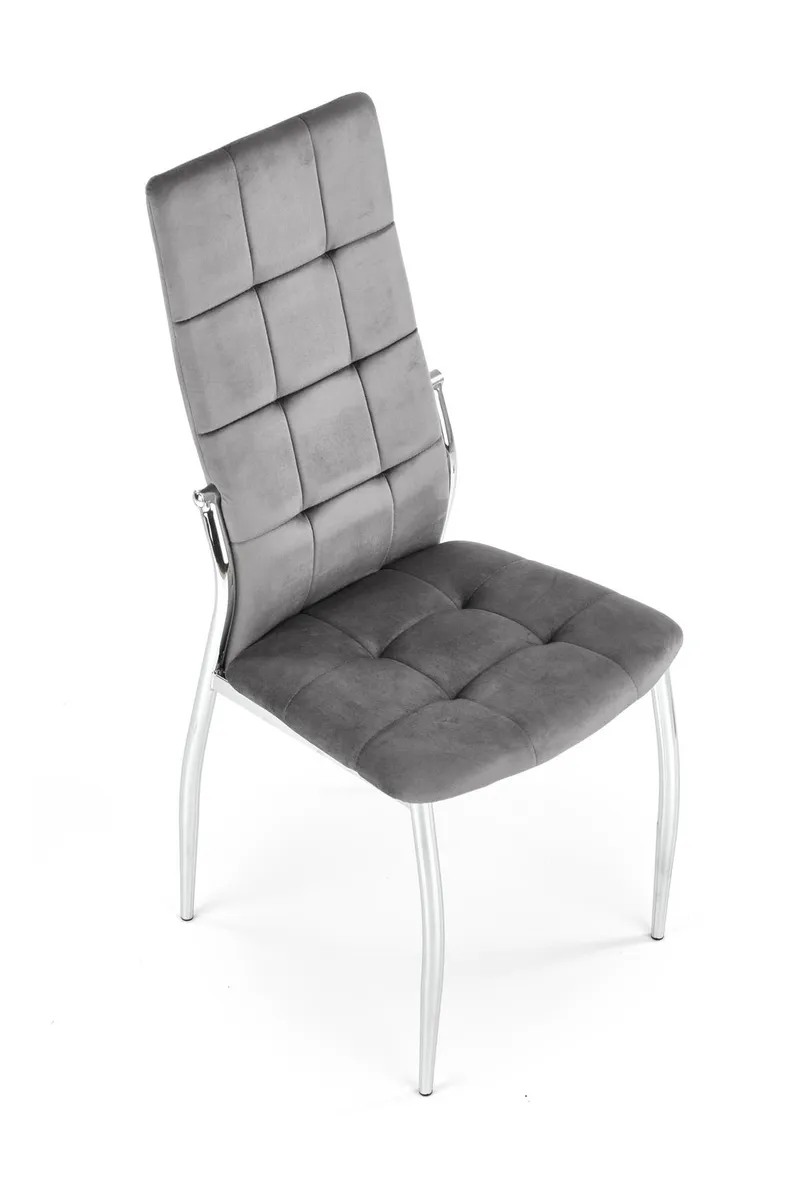 Кухонний стілець HALMAR K416 сірий оксамит фото №7