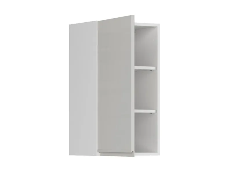 BRW Верхний кухонный шкаф Sole 40 см левый светло-серый глянец, альпийский белый/светло-серый глянец FH_G_40/72_L-BAL/XRAL7047 фото №3