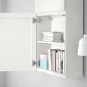 IKEA BESTÅ БЕСТО, навесной шкаф с 2 дверями, белый / Ханвикен белый, 60x22x128 см 094.219.87 фото thumb №5