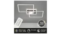 BRW Каркасний світлодіодний стельовий світильник на 2 точки з таймером сріблястий 085519 фото thumb №5