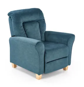 Крісло м'яке HALMAR BARD темно-синій фото