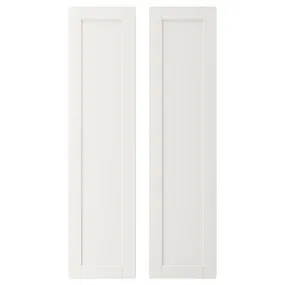 IKEA SMÅSTAD СМОСТАД, дверь, белая / белая рама, 30x120 см 404.342.04 фото