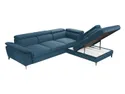 BRW Кутовий розкладний диван Алегра з ящиком для зберігання велюровий синій, Елемент 13 NA-ALEGRA-L-G2_B9CA45 фото thumb №5