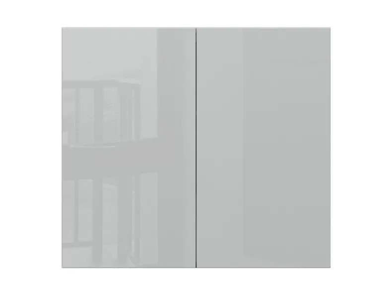 Кухонный шкаф BRW Top Line 80 см двухдверный серый глянец, серый гранола/серый глянец TV_G_80/72_L/P-SZG/SP фото №1