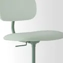 IKEA BLECKBERGET БЛЕКБЕРГЕТ, обертовий стілець, ІДЕКУЛЛА світло-зелений 505.223.42 фото thumb №3