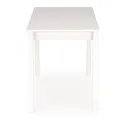 Обідній стіл розкладний HALMAR GINO 100-135x60 см, стільниця - біла, ніжки - білі фото thumb №2
