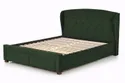 Двоспальне ліжко з ящиками HALMAR SABRINA 160x200 см темно-зелене фото thumb №1