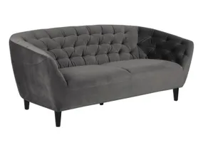 BRW Трехместный диван Ria 3 из стеганого велюра темно-серого цвета SO-RIA-3S--VIC_28 фото