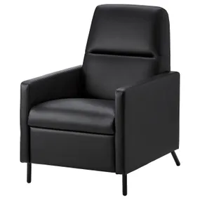 IKEA GISTAD ГИСТАД, раскладное кресло, Бомстад черный 404.504.25 фото