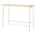 IKEA MITTZON МІТТЗОН, стіл для конференцій, береза okl/біла, 140x68x105 см 595.330.58 фото thumb №1