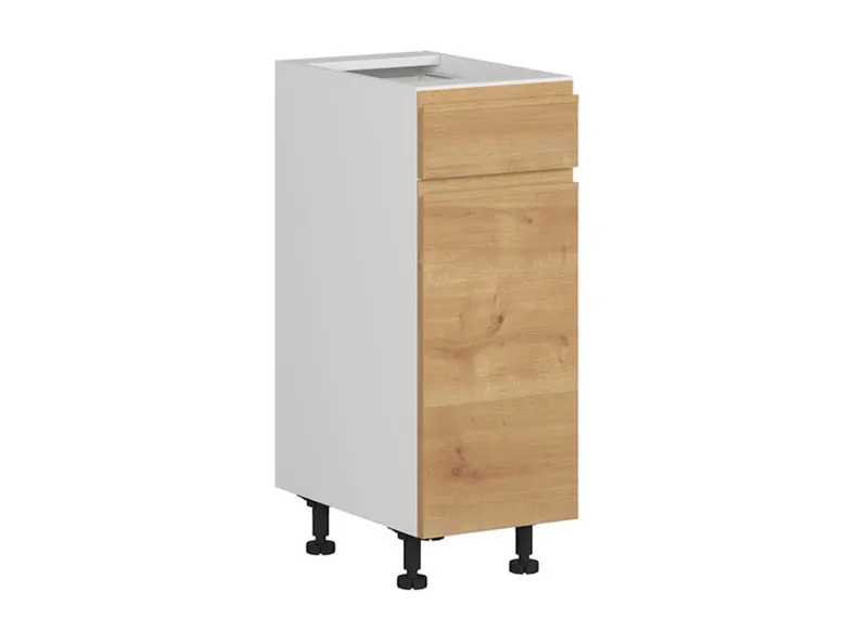 BRW Sole кухонный базовый шкаф 30 см правый с ящиками дуб арлингтон, альпийский белый/арлингтонский дуб FH_D1S_30/82_P/SMB-BAL/DAANO фото №2