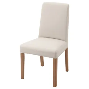 IKEA BERGMUND БЕРГМУНД, стул, имит. дуб / алларп бежевый 393.880.81 фото