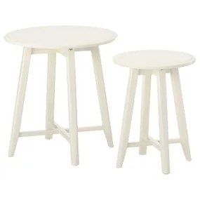 IKEA KRAGSTA КРАГСТА, комплект столів, 2 шт, білий 202.998.29 фото