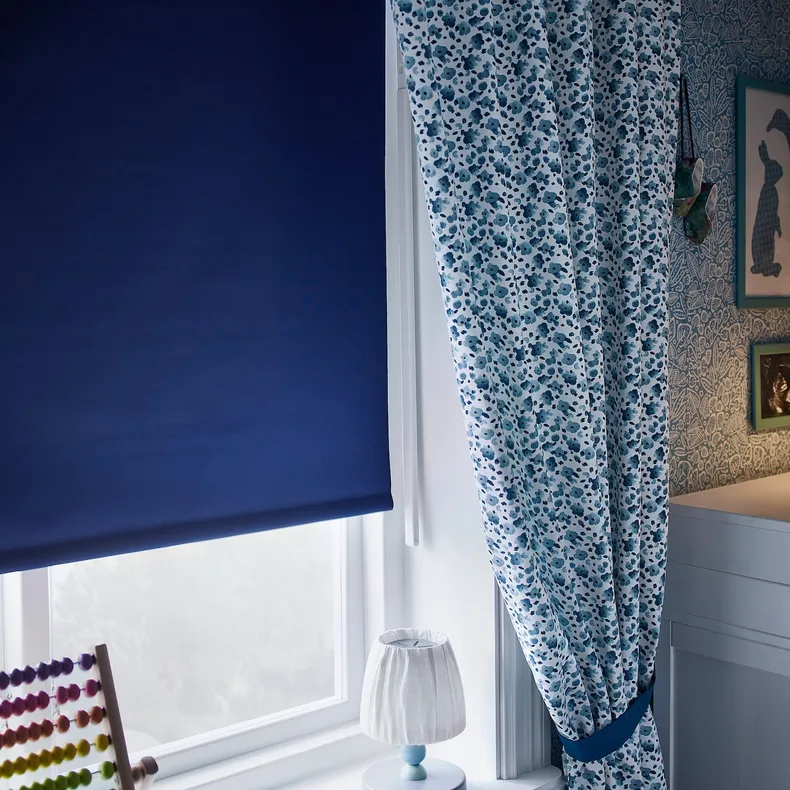 IKEA FRIDANS ФРИДАНС, рулонная штора, блокирующая свет, голубой, 160x195 см 503.968.95 фото №6