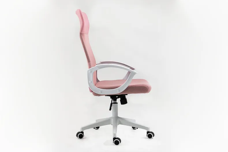 Стілець офісний обертовий SIGNAL Q-026, рожевий / білий фото №25