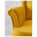 IKEA STRANDMON СТРАНДМОН, крісло з підголівником, СКІФТЕБУ жовтий 903.618.94 фото thumb №8