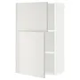 IKEA METOD МЕТОД, навесной шкаф с полками / 2дверцы, белый / светло-серый, 60x100 см 094.673.67 фото