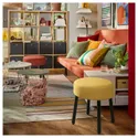 IKEA MÖRTFORS МЁРТФОРС, пуф, Дисерёд тёмно-жёлтый, 47x47 см 505.702.48 фото thumb №2