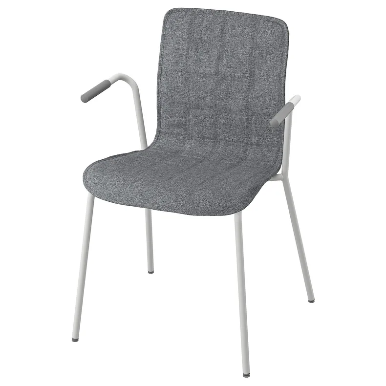 IKEA LÄKTARE ЛЕКТАРЕ, крісло для конференцій, середній сірий/білий 495.032.50 фото №1
