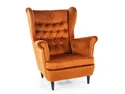 Мягкое кресло бархатное SIGNAL HARRY Velvet, Bluvel 4215 - корица фото thumb №1