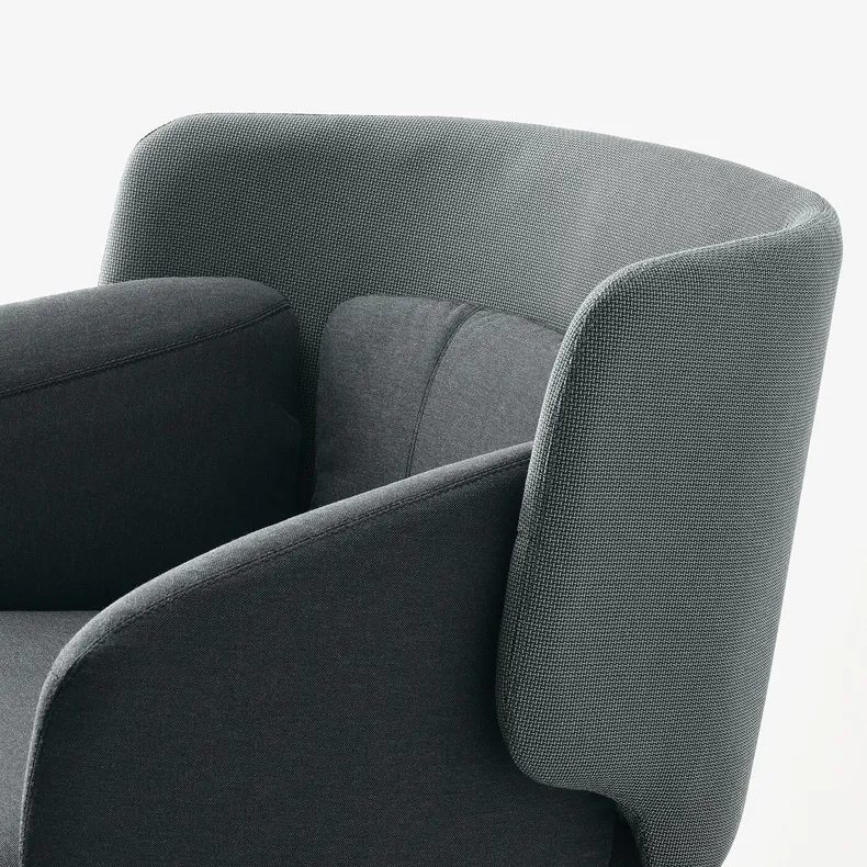 IKEA BINGSTA БИНГСТА, кресло, Виссл темно-серый / Кабуса темно-серый 204.460.95 фото №5