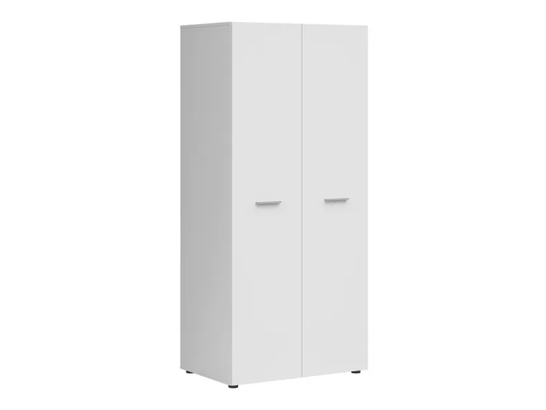 BRW Двухдверный шкаф Neno 81 см белый, белый SZF2D-BI фото №1