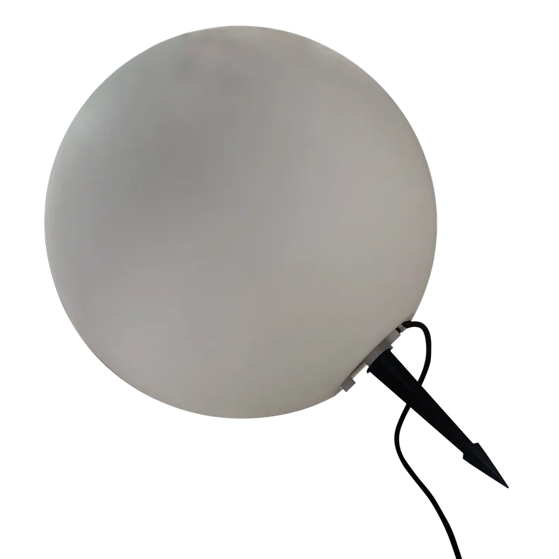 BRW Садовий світильник з акрилової сфери Gaja 25 см білий 093598 фото №1