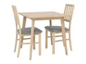 BRW Комплект: Стол обеденный и стулья (2 шт) BRW ASTI 80x76x75 см, дуб сонома/серый ASTI_STO_2KRS-TX069 фото thumb №1