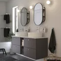 IKEA LINDBYN ЛІНДБЮН, дзеркало із шухлядою, чорний, 40x70 см 104.586.11 фото thumb №2