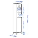 IKEA BOASTAD БОАСТАД, комбінація шаф для телевізора, дуб чорноокий, 163x42x185 см 595.352.22 фото thumb №2