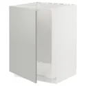IKEA METOD МЕТОД, підлогова шафа для мийки, білий / Хавсторп світло-сірий, 60x60 см 095.389.73 фото thumb №1