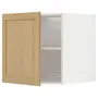 IKEA METOD МЕТОД, верхня шафа для холодильн / мороз кам, білий / ФОРСБАККА дуб, 60x60 см 795.093.16 фото