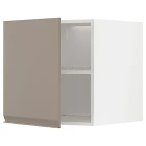 IKEA METOD МЕТОД, верхний шкаф д / холодильн / морозильн, белый / матовый темно-бежевый, 60x60 см 894.925.32 фото