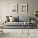 IKEA KIVIK КИВИК, 3-местный диван, Тибблби бежевый / серый 494.405.97 фото thumb №2