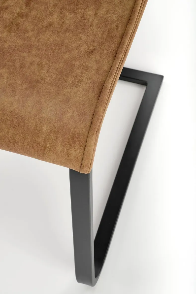 Кухонний стілець HALMAR K265 чорний/коричневий/дуб медовий фото №7