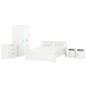 IKEA SONGESAND СОНГЕСАНД, меблі д / спальні, компл із 5 предм, білий, 140x200 см 794.881.92 фото thumb №1