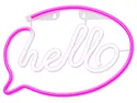 BRW Привіт, світлодіодний неоновий настінний світильник біло-рожевий 093796 фото thumb №1