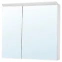 IKEA TREASJÖN ТРЕАШЕН, дзеркал шафа/2 дверцят/вбуд підсвіт, 80x17x75 см 505.739.06 фото thumb №1