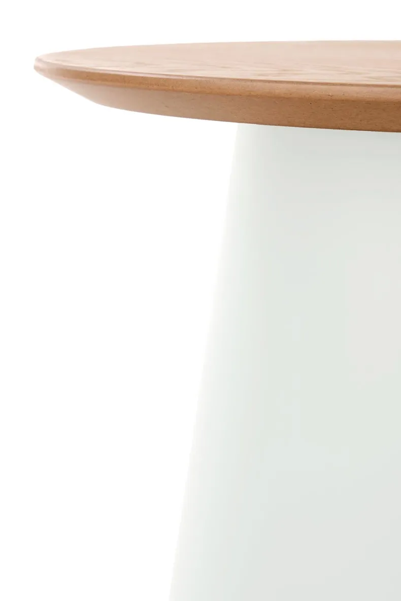 Журнальний стіл HALMAR AZZURA-S 49х43 см, натуральний / білий фото №3