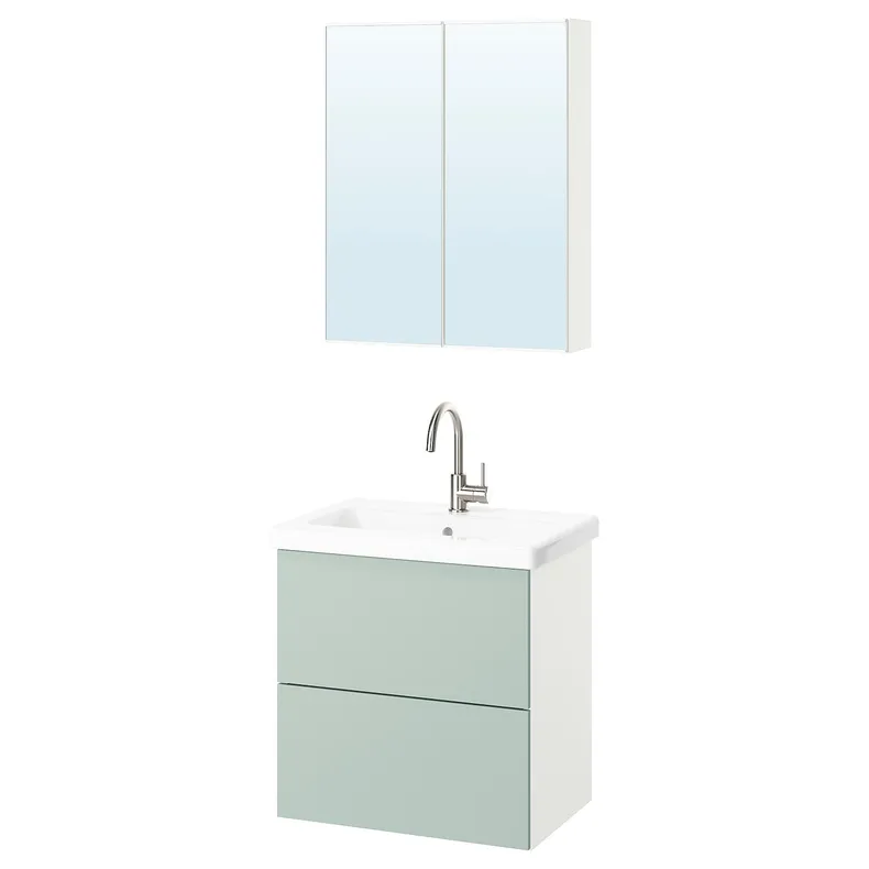 IKEA ENHET ЕНХЕТ, ванна, блідо-сіро-зелений, 64x43x65 см 995.477.89 фото №1