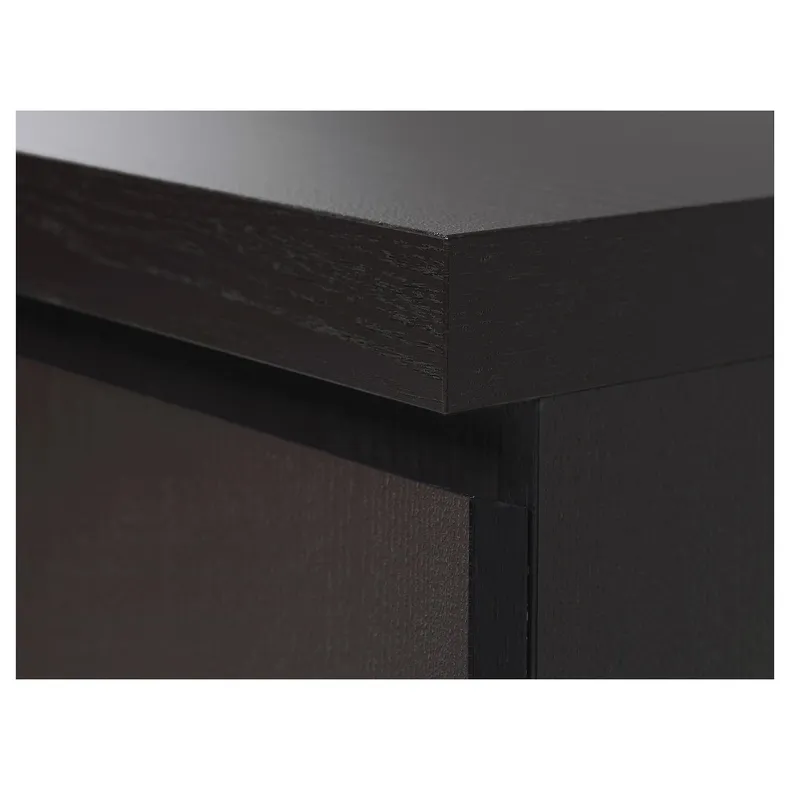 IKEA MALM МАЛЬМ, письмовий стіл, чорно-коричневий, 140x65 см 002.141.57 фото №6