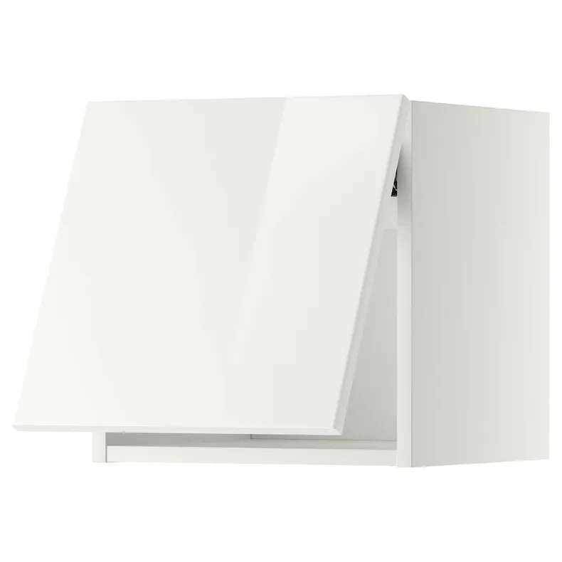 IKEA METOD МЕТОД, горизонтальный навесной шкаф, белый / Рингхульт белый, 40x40 см 193.917.96 фото №1