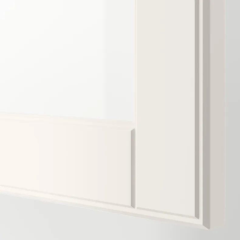 IKEA BESTÅ БЕСТО, комбинация для хранения с дверцами, белое / Смевикен / Каббарп белое прозрачное стекло, 180x42x112 см 293.843.47 фото №4