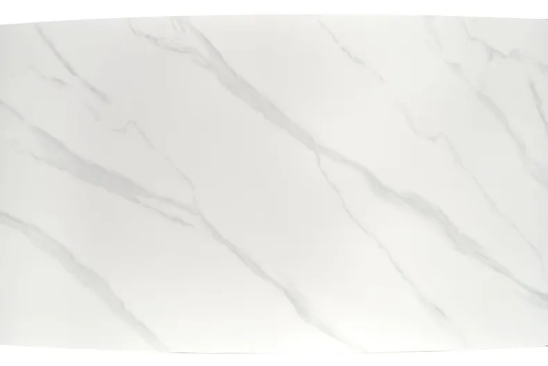 Стіл HALMAR CLEMENTE 160х90 см, білий мармур, ніжки - золото фото №3