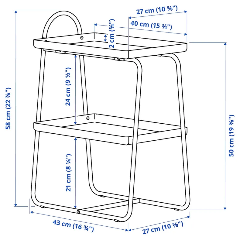 IKEA HATTÅSEN ХАТТОСЕН, прикроватная тумба/полочный модуль, сине-бирюзовый 905.841.92 фото №8