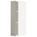 IKEA METOD МЕТОД, навесной шкаф с полками, белый / Стенсунд бежевый, 20x80 см 194.548.35 фото thumb №1